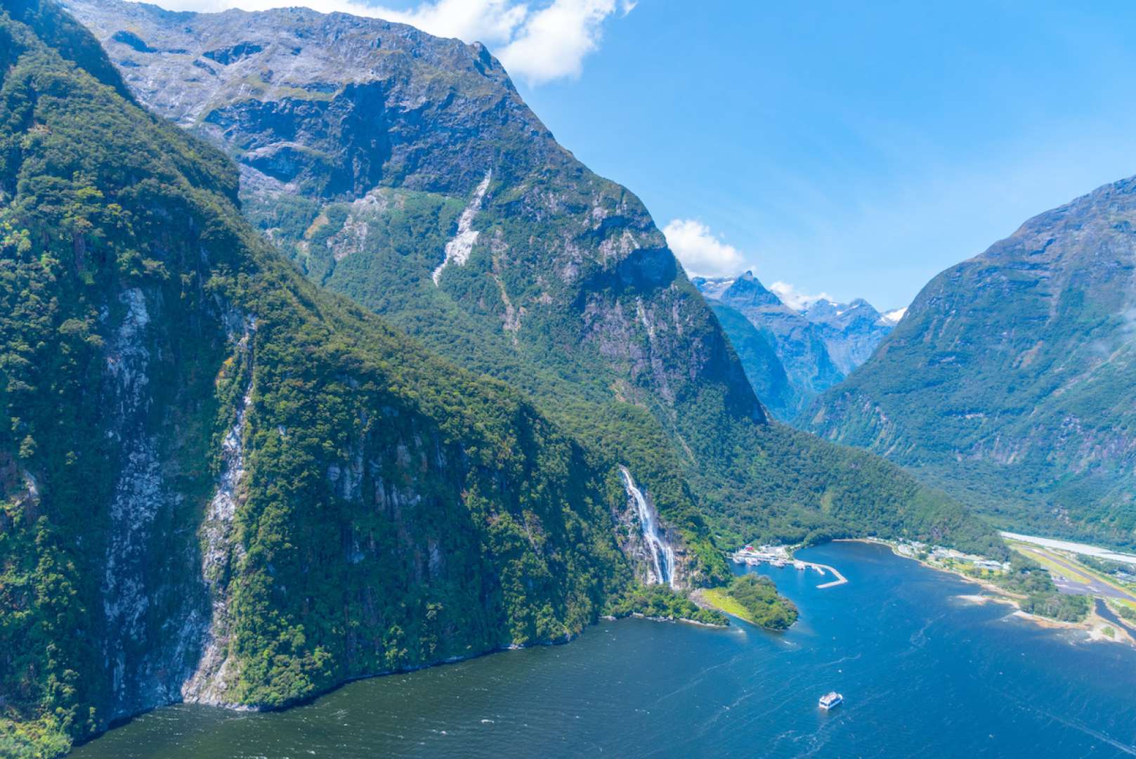 Aerial Views of Milford Sound