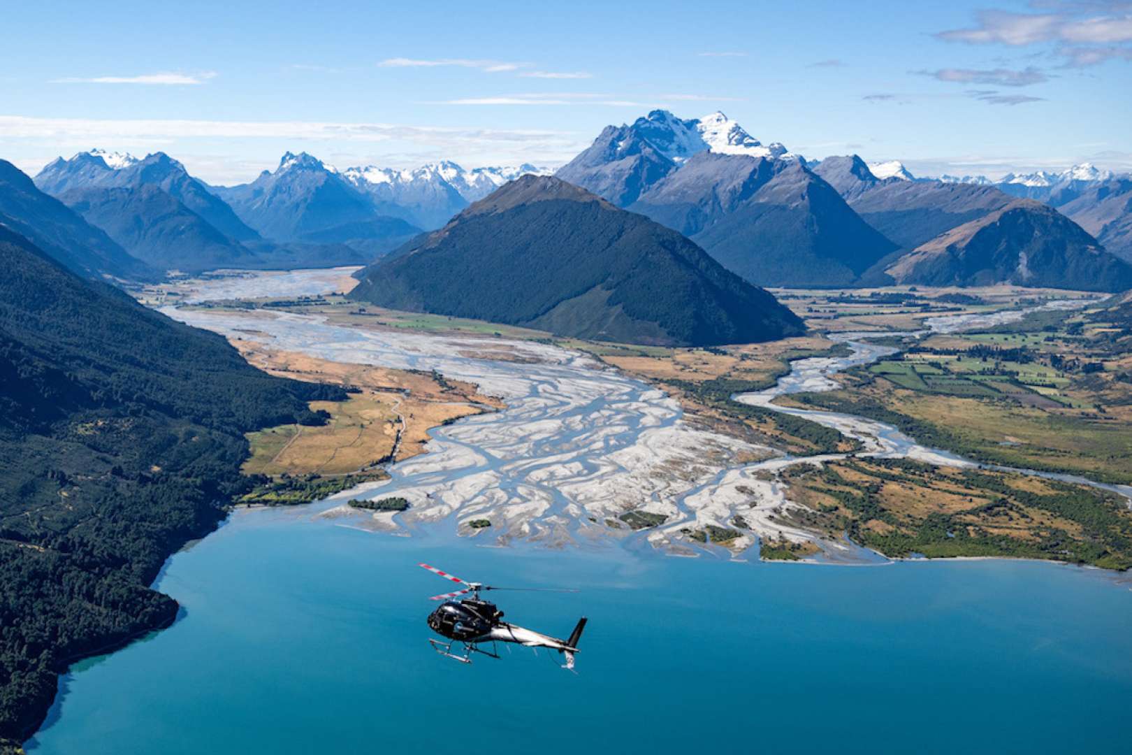 See Dart River and the Rees Valley from above