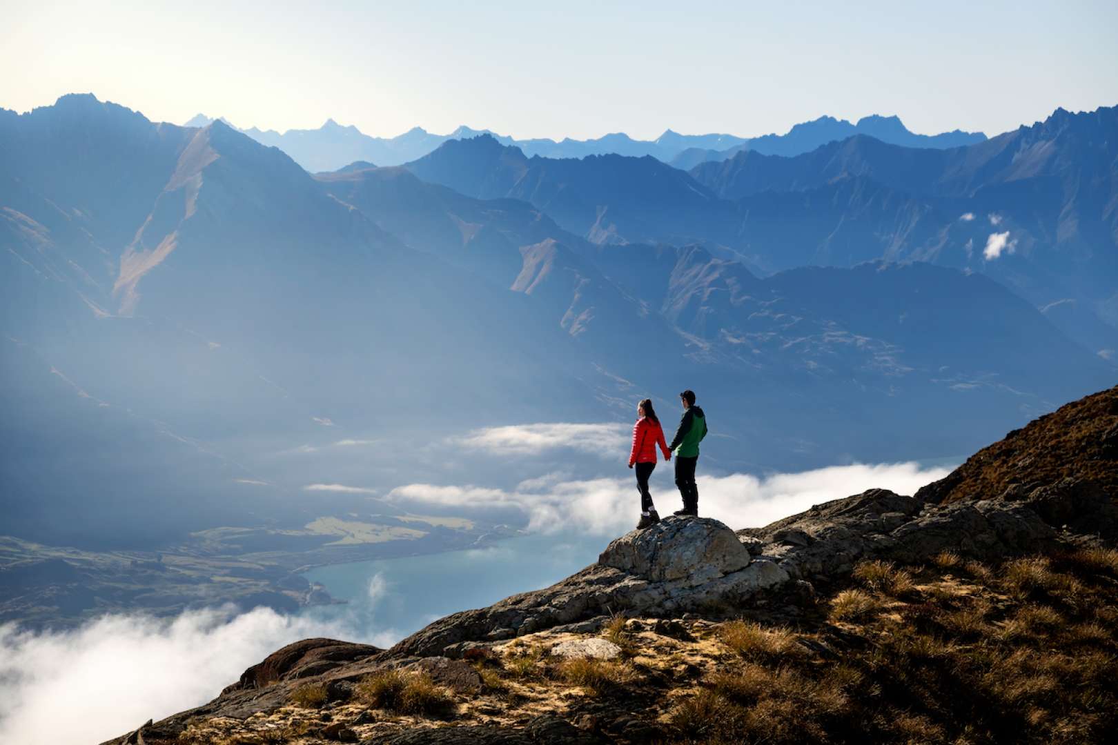 Stand at the edge of an alpine adventure